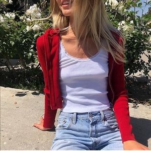 brandy melville double zip jacket